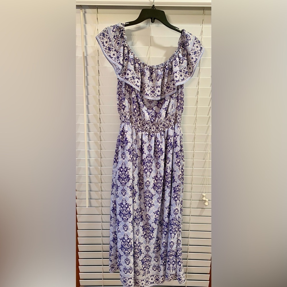 Max Studio Midi Off the Shoulder Dress Size M